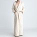 Flannel Ankle  Length Hooded Bathrobe