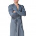 Sexy Cozy Casual Home Thin Drawstring Sleepwear Pajamas Bathrobes for Men