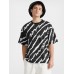 Men Brush Pattern Round Neck Short Sleeve Soft Cool Casual T  Shirts