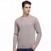 100  Merino Woolen Pullover Fashion V Collar Warm Fleece Knitted Casual Sweater Pullovers