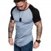 Men’s T  Shirts Round Collar T  Shirts Quick Drying Elasticity Basketball Sportswear Fitness Gym Running Short Shirts